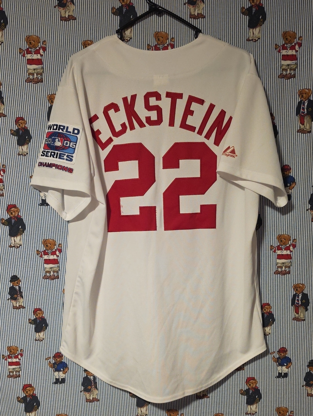 Vintage Majestic St. Louis Cardinals 2006 World Series MVP David Eckstein (#22)
